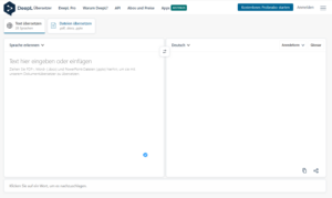DeepL Pro - Tool für sinngemäße Übersetzungen