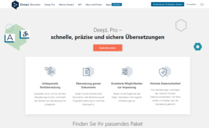 DeepL Pro - Tool für sinngemäße Übersetzungen