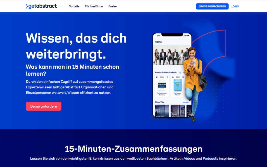 getAbstract - Querlesen outgesourct